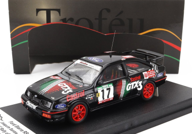 Trofeu Ford england Sierra Rs Cosworth N 17 9th Rally Portugal 1990 Joaquim Santos - Miguel Oliveira 1:43 Černá Červená