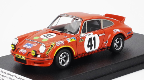 Trofeu Porsche 911 Carrera Rs Coupe N 41 24h Le Mans 1973 Jean Selz - Florian Vetsch 1:43 Orange