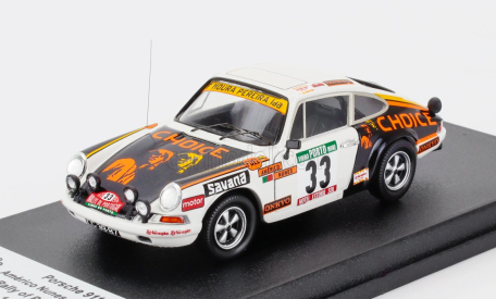 Trofeu Porsche 911s Coupe N 33 Rally Portugal 1978 Americo Nunes - Mira Amaral 1:43 Bílá Černá