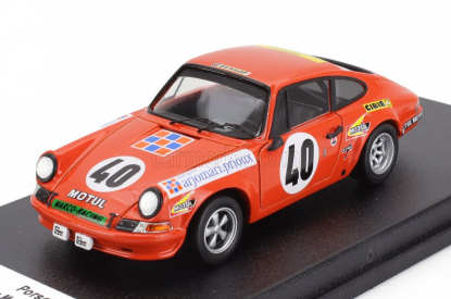 Trofeu Porsche 911s Coupe N 40 24h Le Mans 1972 Pierre Mauroy - Marcel Mignot 1:43 Orange