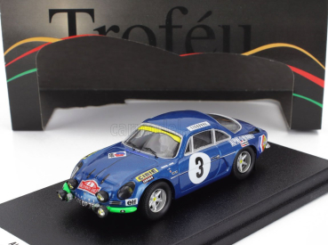 Trofeu Renault Alpine A110 N 3 Rally Montecarlo 1970 Jean Vinatier - Jean Francois Jacob 1:43 Blue
