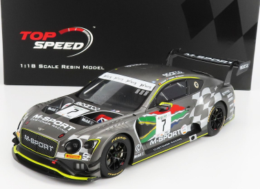 Truescale Bentley Continental Gt3 Team Bentley M-sport N 7 Intercontinental Gt Challenge 9h Kyalami 2020 J.pepper - M.soulet - J.gounon 1:18 Grey