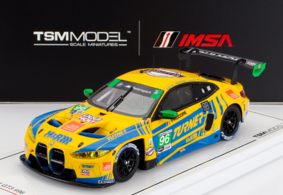 Truescale BMW 4-series M4 Gt3 3.0l Twin Turbo Team Turner Motorsport N 96 Imsa 24h Daytona 2024 Michael Dinan - Robby Foley - Patrick Gallagher - Jens Klingmann 1:43 Žlutá Modrá