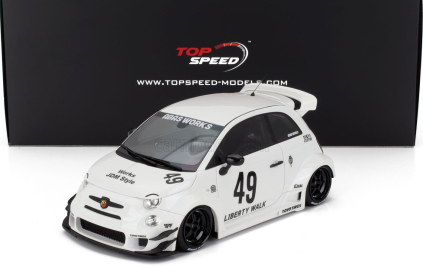 Truescale Fiat 500 Abarth 595 Lb Works N 49 Abas 2024 1:18 Bílá