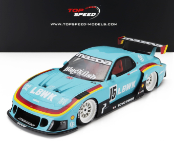 Truescale Mazda Rx-7 Lb Works Super Silhouette N 15 Racing Europe 2006 1:18 Světle Modrá
