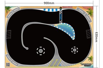 Turbo Racing driftovací dráha (630x900mm)