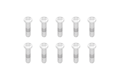 Turbo Racing Šroubky M1,4 x 8 mm 10 ks