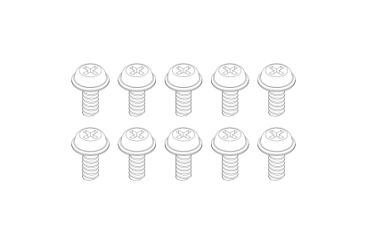 Turbo Racing Šroubky M1,7 x 3 mm 10 ks