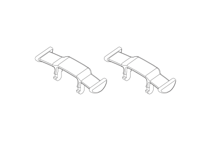 Turbo Racing zadní spoiler C64 2ks