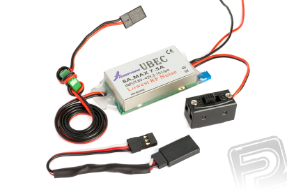 UBEC 5A HV 3-10S LiPo stabilizátor napětí