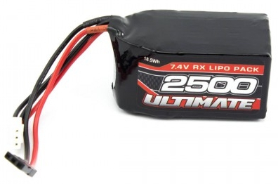 ULTIMATE 7.4V 2500mAH LiPo sada pyramida JR