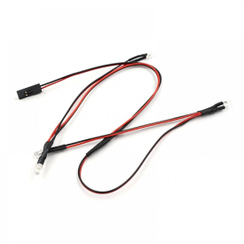 Ultra svítivý F/R LED světelný kit pro Traxxas TRX-4M (3mm LED - 2x bílá, 2x červená)