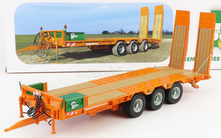 Universal hobbies Accessories Rimorchio Pe 32 - Trailer For Tractor 1:32 Ochre Green