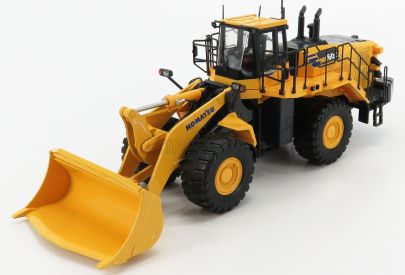 Universal hobbies Komatsu Wa600 Ruspa Gommata - Scraper Tractor 1:50 Žlutá Černá