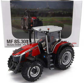 Universal hobbies Massey ferguson Mf8s.305 Tractor 2022 1:32 Červená Černá Šedá