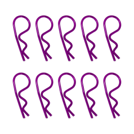 Universální sponky karoserie 1/8, růžové (10 ks.)