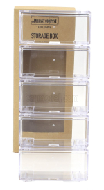 Vetrina display box Vetrina display box Set 5x 1/64 Combinable Storage Box - Lungh.length Cm 9.5 X Largh.width Cm 4.2 X Alt.height Cm 4.2 (altezza Interna Interior Height Cm 3.8) 1:64 Plastový Displej