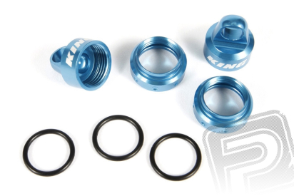 Víčko tlumiče sada12mm modré