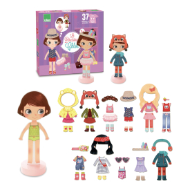 Vilac Magnetické oblékací puzzle Chloe - poškozený obal