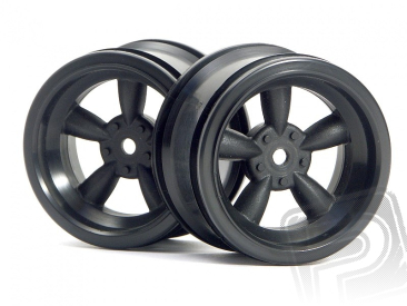 VINTAGE 5 paprskové disky 31mm, černé (6mm OFFSET)