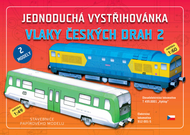 Vlaky Českých drah 2. díl - 2 papírové modely, měřítko 1:60 a 1:49