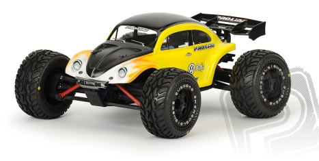 Volkswagen Baja Bug čirá karoserie pro 1/16 REVO