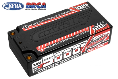 VOLTAX HiVOLT 120C LiPo LCG Shorty Hardcase-5000mAh-7.4V-G4 (37,0Wh)