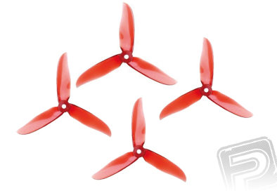Vrtule DAL T5040C Cyclone 3-list červené, 4 ks.