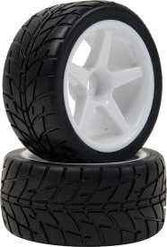 VTEC silniční kola kompletní pro 1/10 4WD Buggy zadní (2 ks)