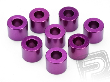 Vymezovací podložka 4X8X6.5mm, (fialová/8ks.)