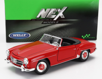 Welly Mercedes benz 190sl Cabriolet Open 1955 1:24 Red