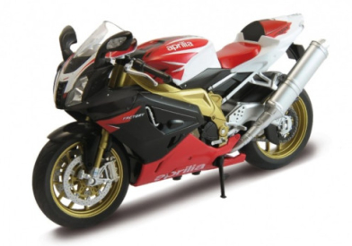 Welly motorka Aprilia RSV 1000R Factory červená 1:10