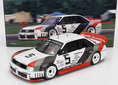 Werk83 Audi 90 Quattro Imsa Gto Team Audi Sport N 5 2nd Laguna Imsa 1989 Hurley Haywood 1:18 Bílá Šedá Červená