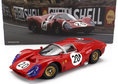 Werk83 Ferrari 330 P3 4.0l V12 Coupe Ch.0848 Team Ferrari Sefac N 20 24h Le Mans 1966 Ludovico Scarfiotti - Mike Parkes 1:18 Red