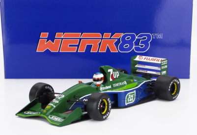 Werk83 Jordan F1  191 Team 7up Jordan N 32 First F1 Race Belgium Gp 1991 Michael Schumacher 1:18 Zelená Modrá
