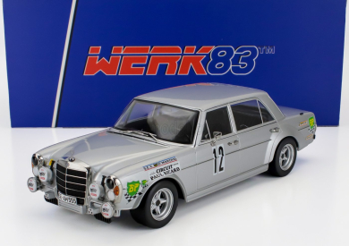 Werk83 Mercedes benz 300 Sel 6.8 Amg N 12 12h Paul Ricard 1971 Klaus Behrmann - Jean Pierre Jabouille - Jose Dolhem 1:18 Silver