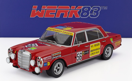 Werk83 Mercedes benz 300 Sel 6.8 Amg N 56 200 Miles Nuremberg 1972 Hans Heyer 1:18 Red