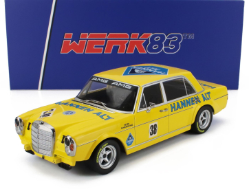 Werk83 Mercedes benz 300 Sel 6.8 Team Hannen Alt N 38 Hockenheim 1971 Hans Heyer 1:18 Žlutá