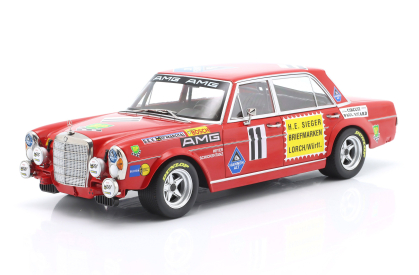 Werk83 Mercedes benz 300 Sel 6.8 Team Mercedes Amg N 11 24h Paul Ricard 1971 Hans Heyer - Clemens Schickentanz 1:18 Red