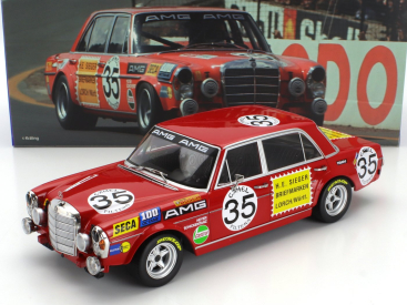 Werk83 Mercedes benz 300 Sel 6.8 Team Mercedes Amg N 35 2nd 24h Spa Francorchamps 1971 Hans Heyer - Clemens Schickentanz 1:18 Red