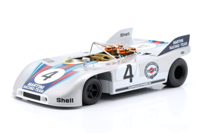 Werk83 Porsche 908/3 Spider Team Martini Racing N 4 3rd 1000km Nurburgring 1971 Helmut Marko - Gijs Van Lennep 1:18 Stříbrná Červená Modrá