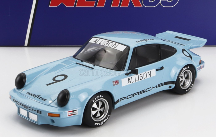 Werk83 Porsche 911 Carrera 3.0 Rsr N 9 Iroc Riverside 1974 Bobby Allison 1:18 Světle Modrá