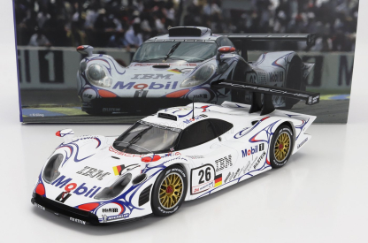 Werk83 Porsche 911 Gt1-98 3.2l Turbo Team Porsche Ag Mobil-1 N 26 Winner 24h Le Mans 1998 Allan Mcnish - Laurent Aiello - Stephane Ortelli 1:18 Bílá Modrá Červená