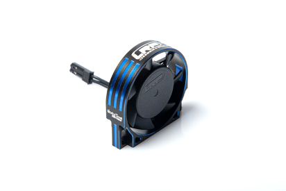 WorksTeam hliníkový větráček 40x40x10mm pro E-motory - 4,8-7,2V, konektor pro přijímač