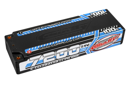 X-CELERATED 100C LiPo Stick Hardcase-7200mAh-7.4V-G4 (51,80Wh)