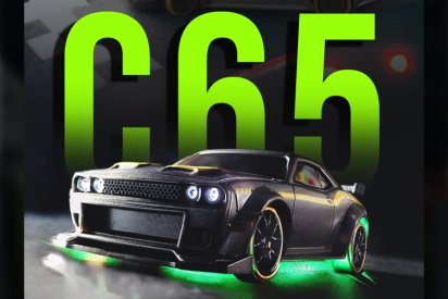 RC auto 1/76 C65 DRIFT RTR, šedá
