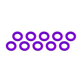 3x6x0,5mm alu podložky fialové (10 ks.)