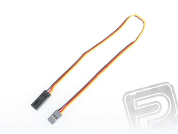 4604 S prodlužovací kabel 30cm JR plochý silný, zlacené kontakty