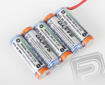 6.0V 2700AA Sanyo RX 5čl. přijímačový (plochý)