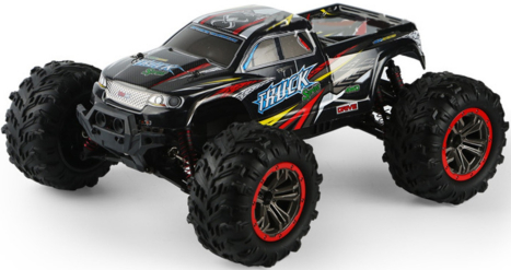 RC monster truck 9125, červená + náhradní baterie